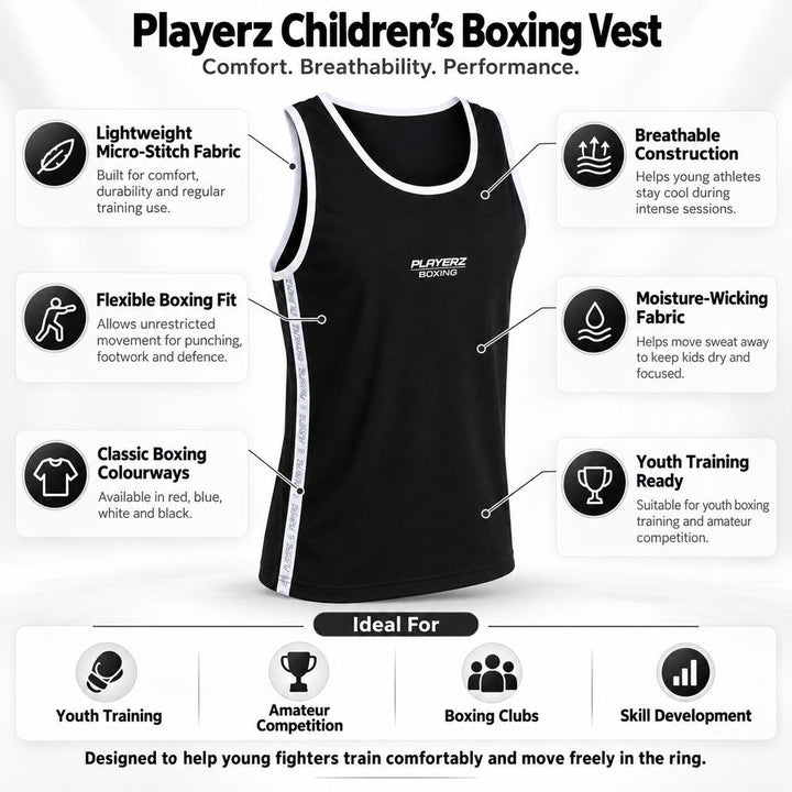 Playerz Boxing Vest - Kids-Playerz Boxing