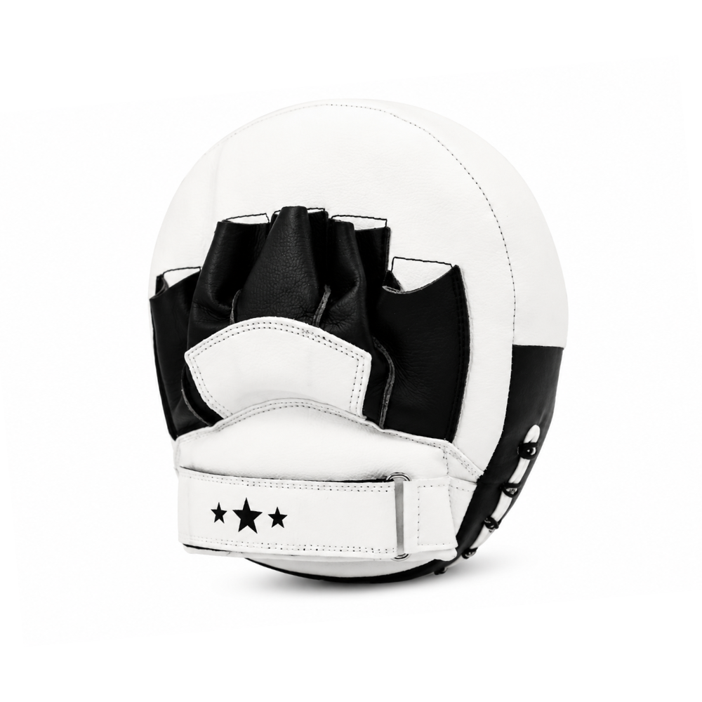 Playerz CoachTech Air Focus Pads - White-Playerz Boxing