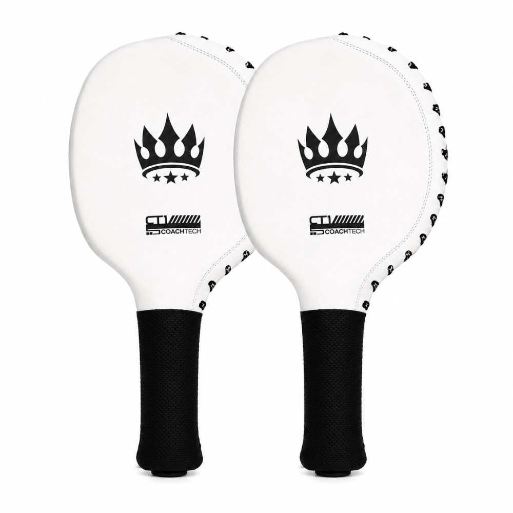 Playerz CoachTech Focus Paddles - White-Playerz Boxing
