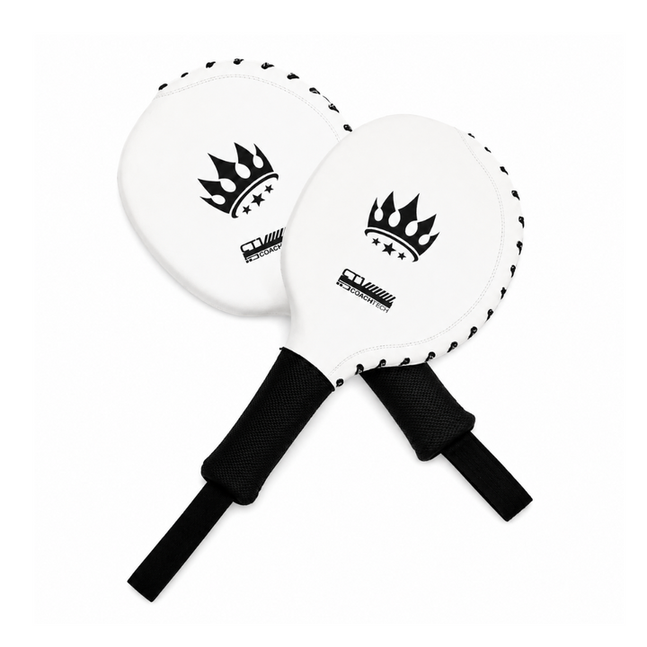 Playerz CoachTech Focus Paddles - White-Playerz Boxing