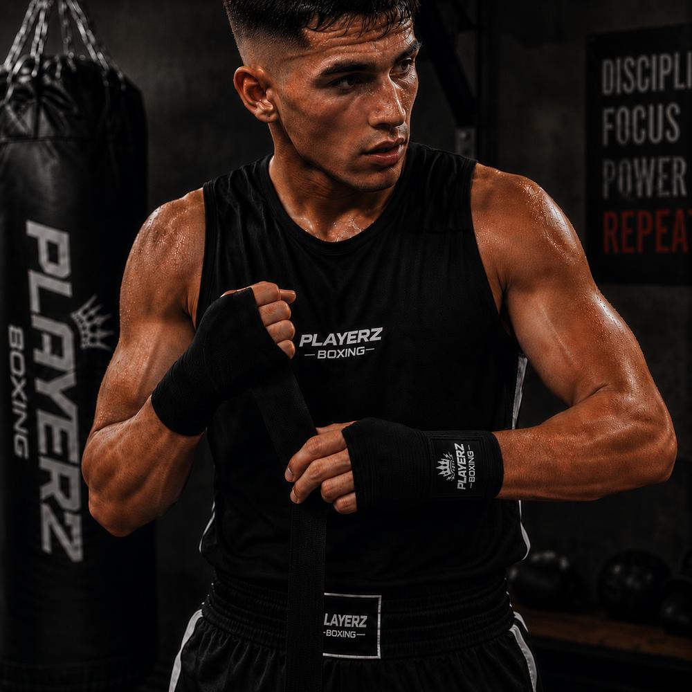 Playerz Deluxe 5M Hand Wraps-Playerz Boxing
