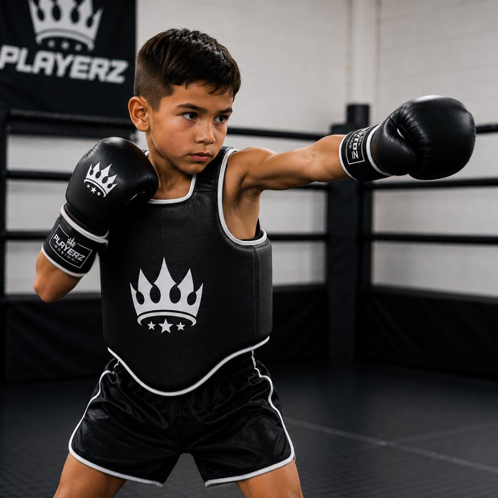 Playerz Kids Body Pad - Black-Playerz Boxing