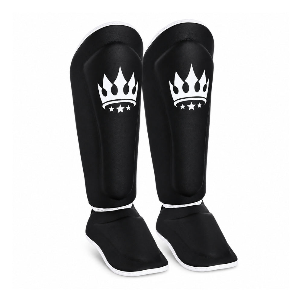 Playerz Kids SparTech Shin Guard - Black-Playerz Boxing