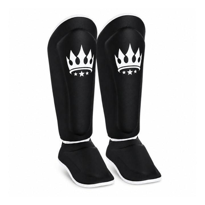 Playerz Kids SparTech Shin Guard - Black-Playerz Boxing