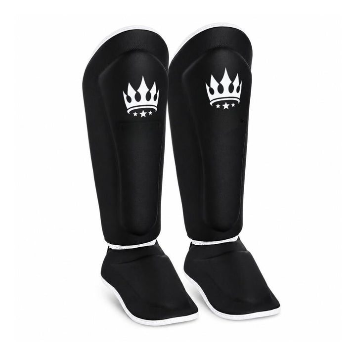 Playerz Kids SparTech Shin Guard - Black-Playerz Boxing