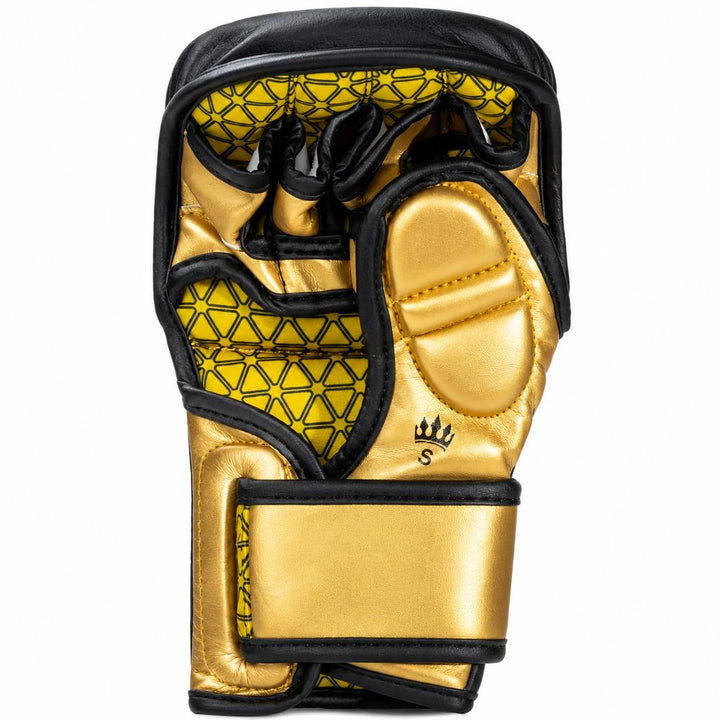 Playerz Power MMA Sparring Gloves - Black/Gold-Playerz Boxing