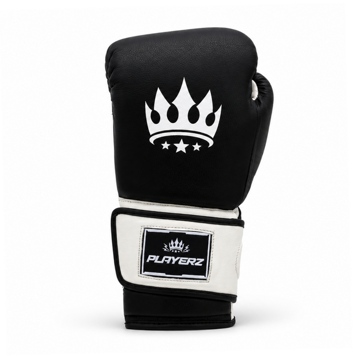 Playerz ProTech Boxing Gloves Velcro - Black-Playerz Boxing