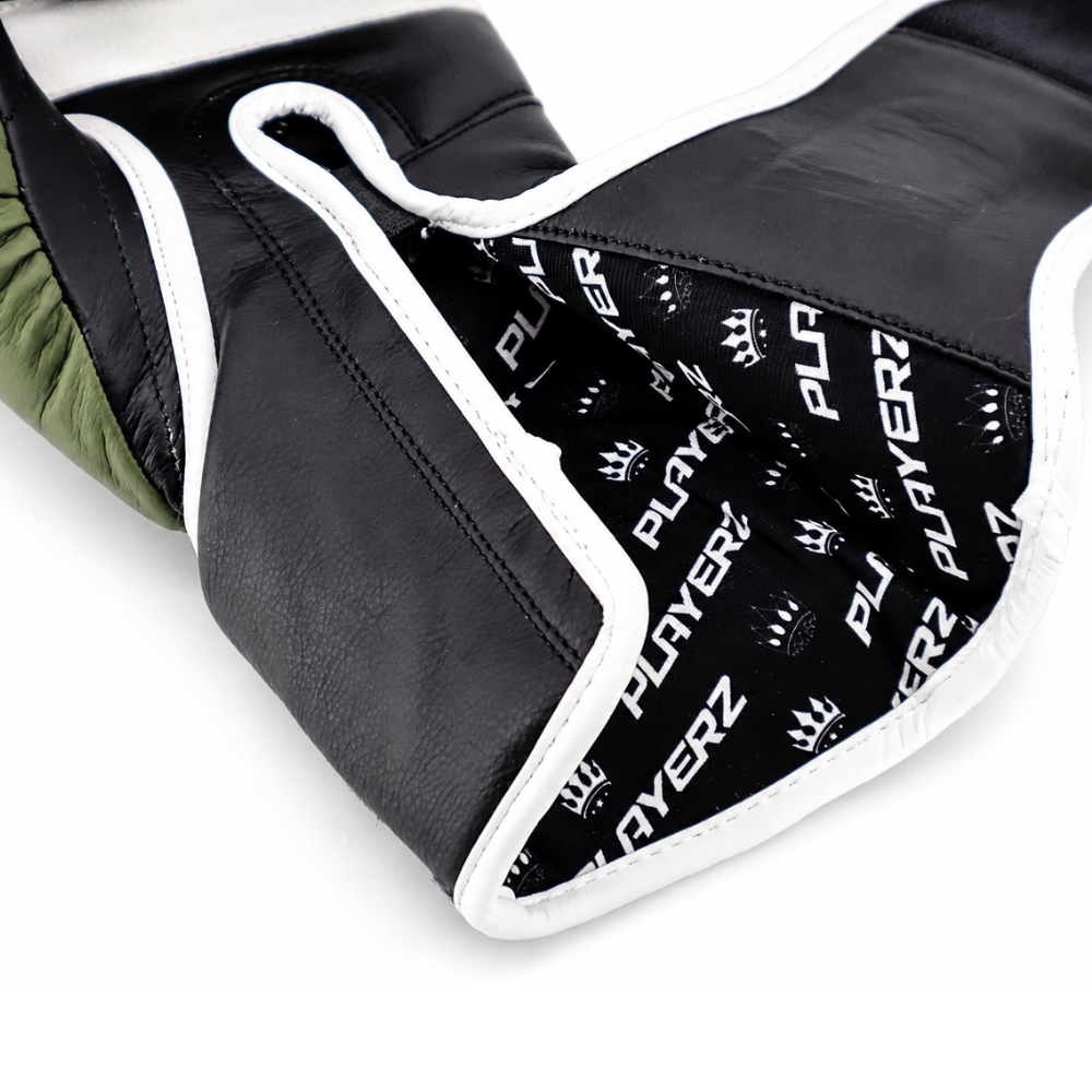 Playerz ProTech Boxing Gloves Velcro - Khaki-Playerz Boxing