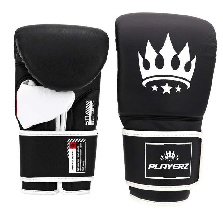 Playerz SparTech Bag Gloves - Black-Playerz Boxing