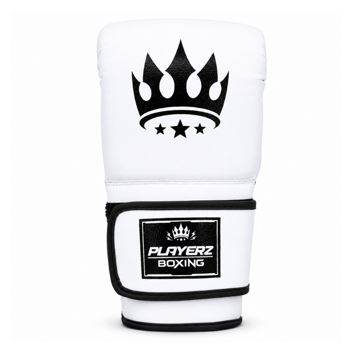Playerz SparTech Bag Gloves - White-Playerz Boxing