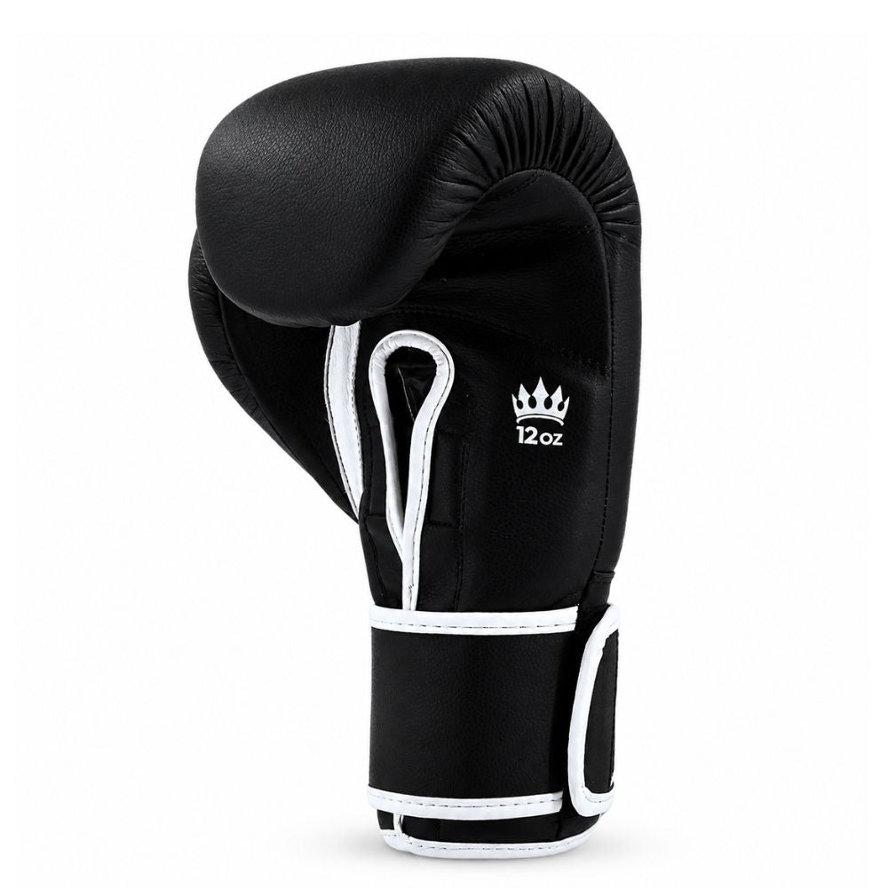 Playerz SparTech Boxing Gloves - Black/White-Playerz Boxing