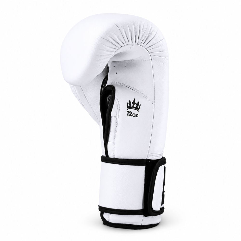 Playerz SparTech Boxing Gloves - White/Black-Playerz Boxing