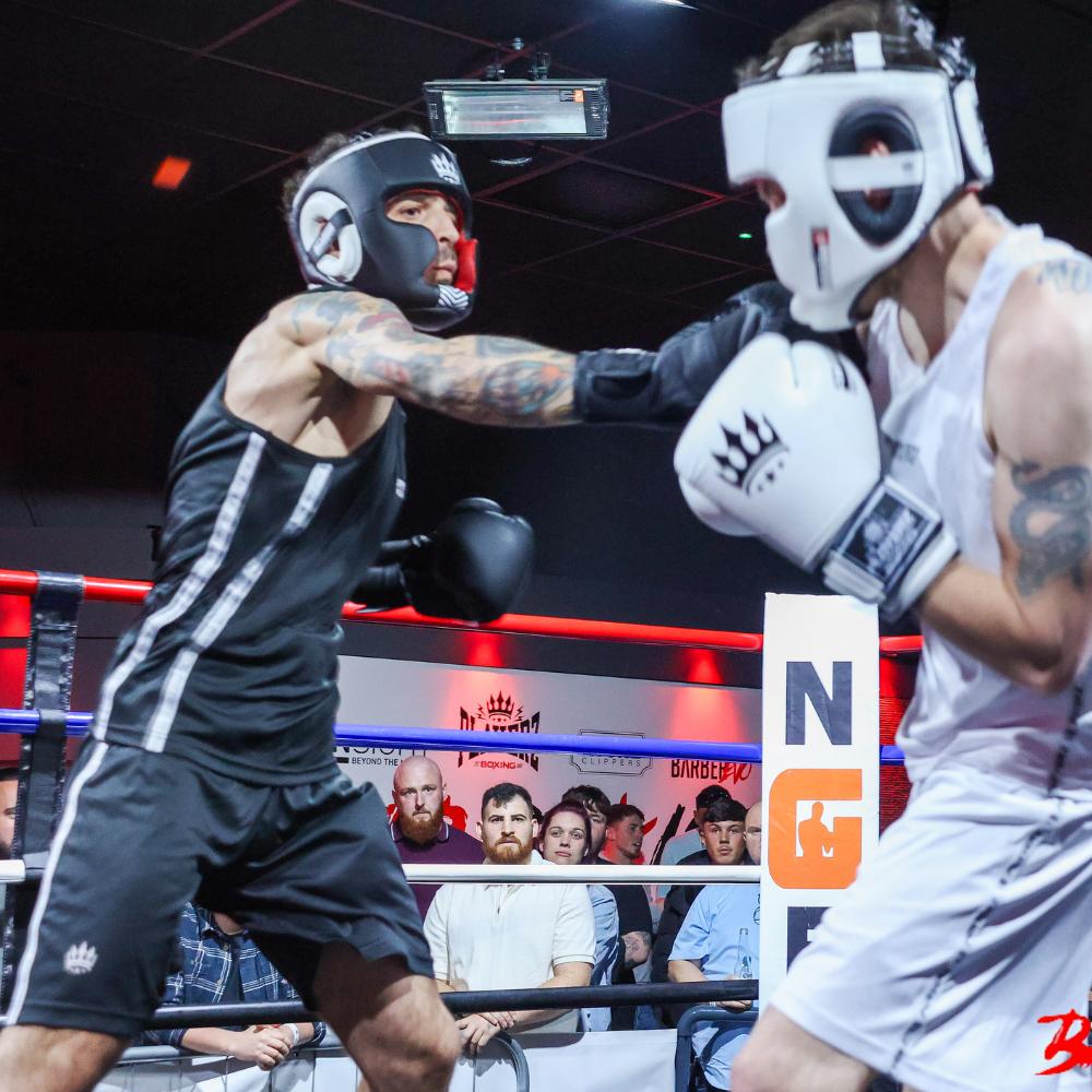 Playerz SparTech Head Guard - Black/White-Playerz Boxing
