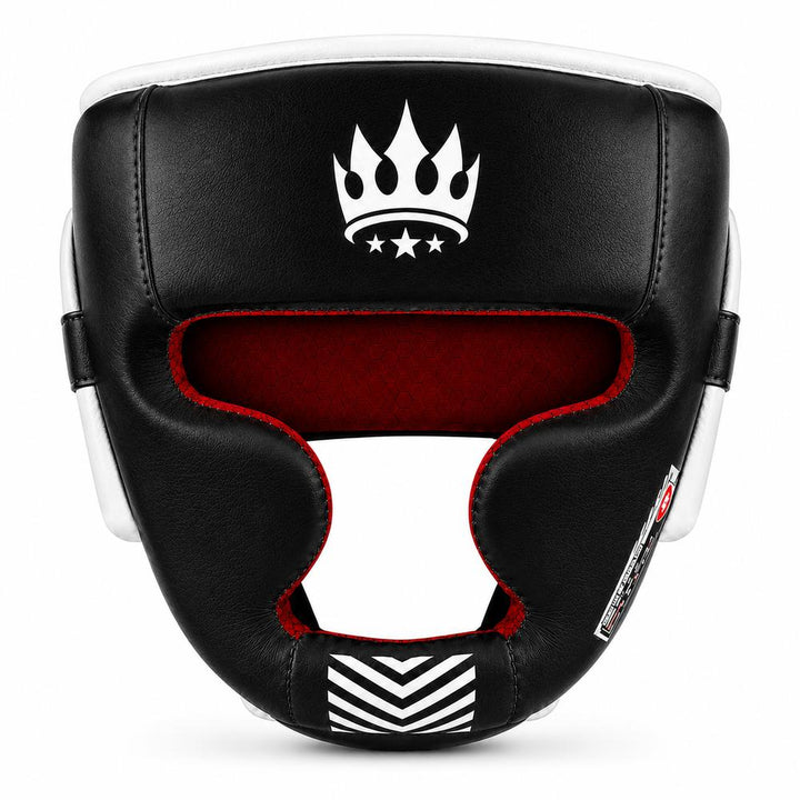 Playerz SparTech Head Guard - Black/White-Playerz Boxing