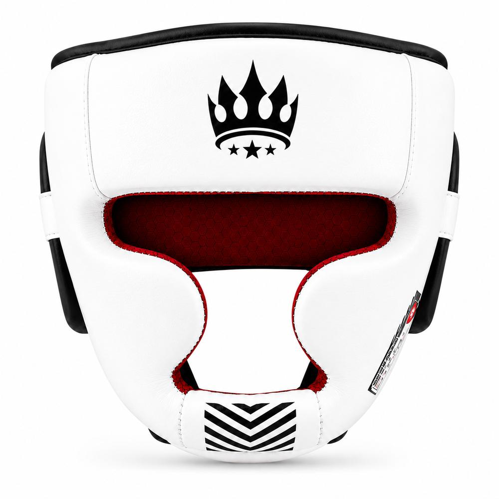 Playerz SparTech Head Guard - White/Black-Playerz Boxing