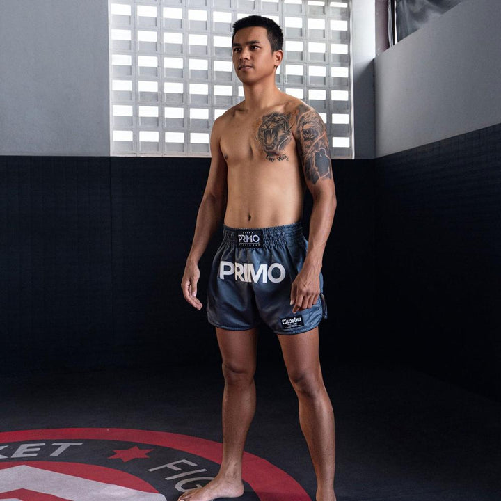 Primo Muay Thai Shorts - Mamba Series - Slate Grey-Primo