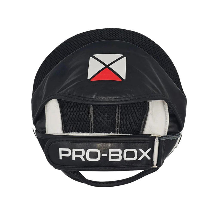 Pro Box Black-White Round Leather Pads-Pro Box