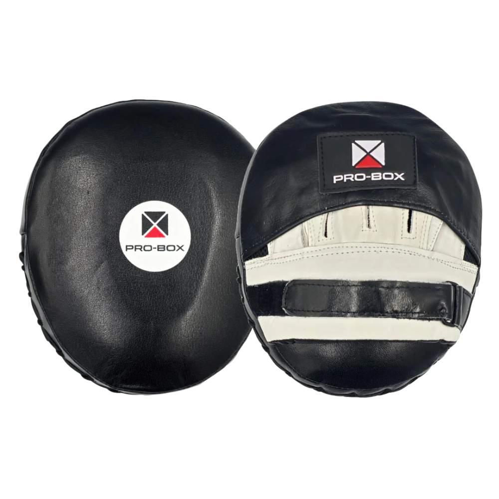 Pro Box Leather Air Pads - Black/White-Pro Box