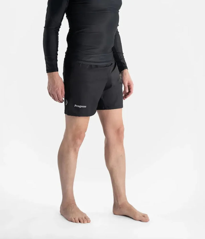 Progress Academy Board Shorts - Black-Progress BJJ