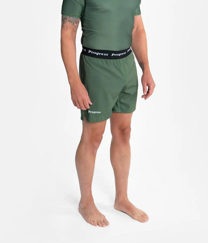 Progress Academy Board Shorts - Khaki-Progress BJJ