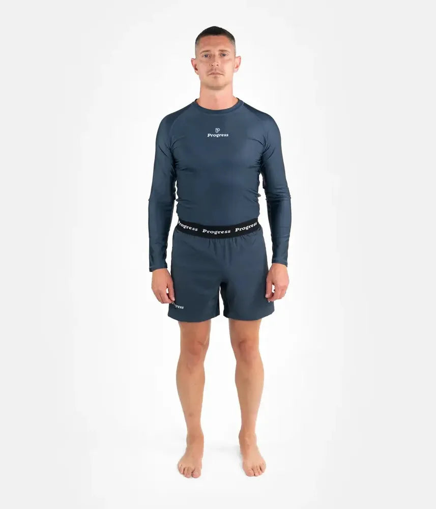 Progress Academy Board Shorts - Petroleum-Progress BJJ