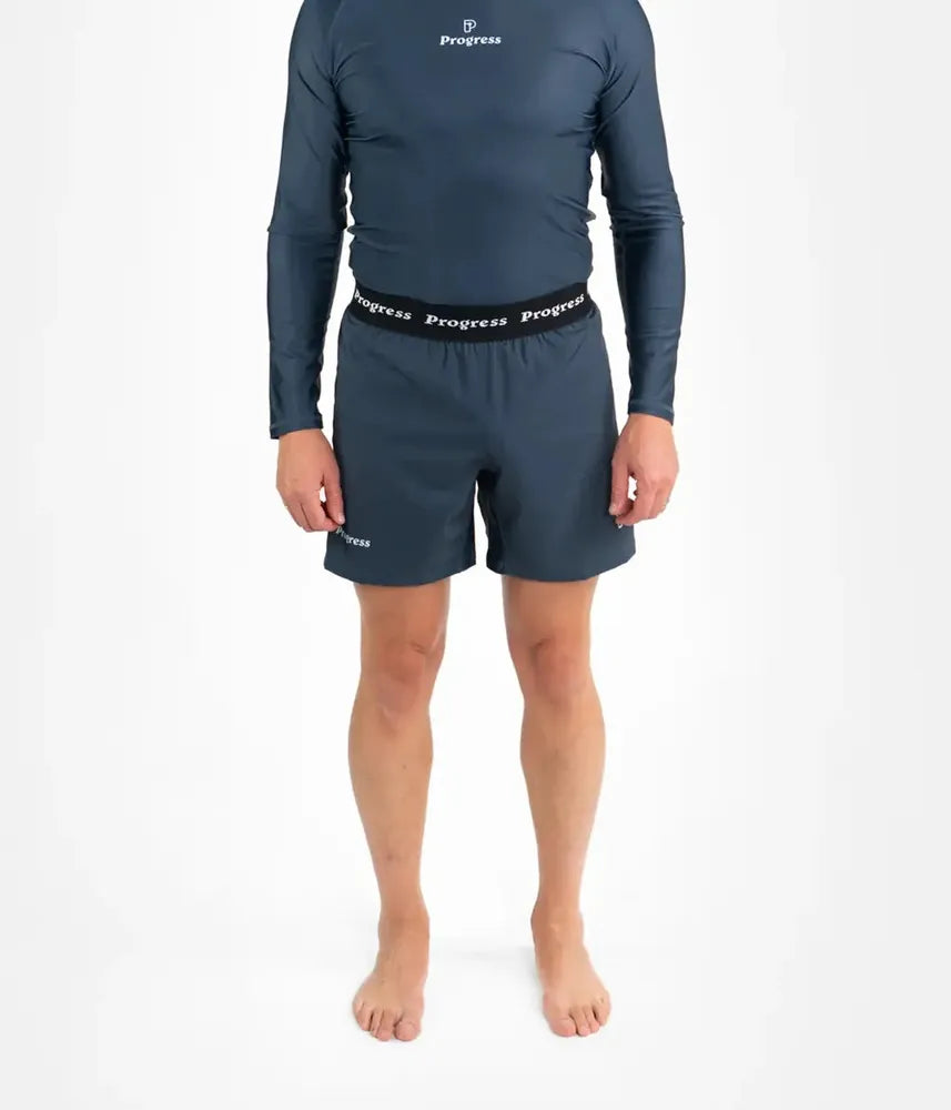 Progress Academy Board Shorts - Petroleum-Progress BJJ