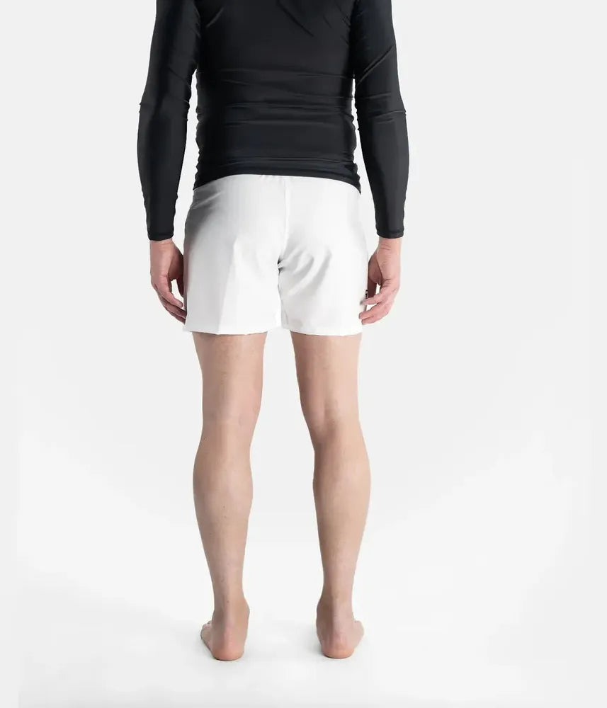 Progress Academy Board Shorts - White-Progress BJJ