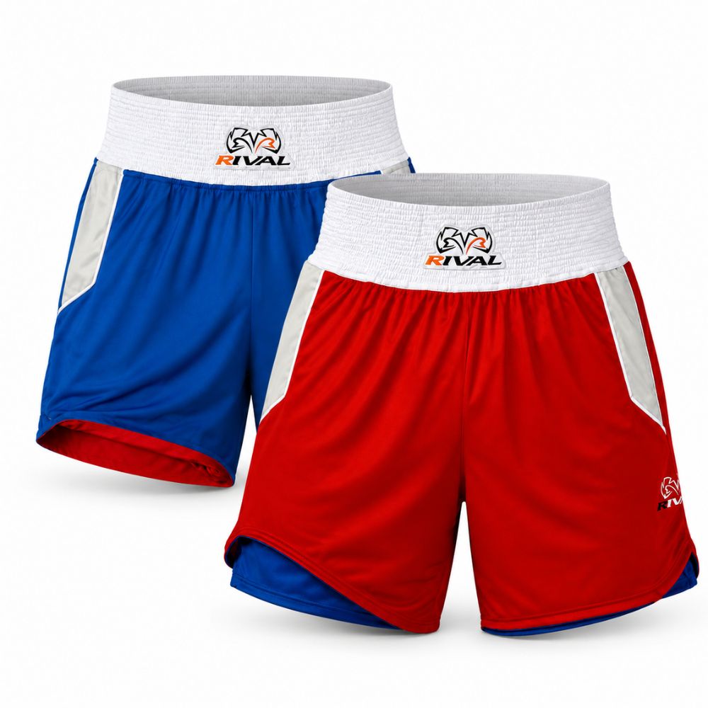 Rival Amateur Kids Reversible Boxing Shorts-Rival Boxing