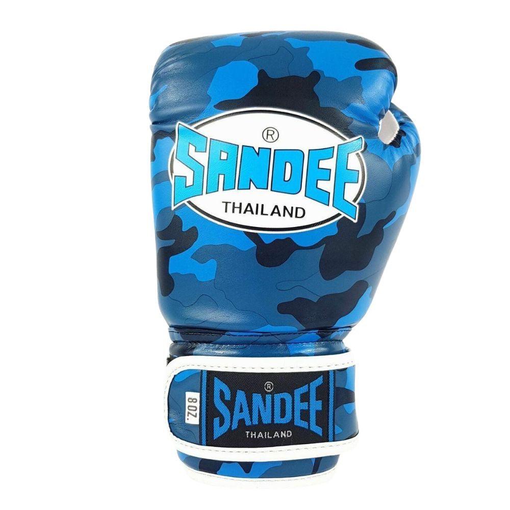 Sandee Kids Camo Boxing Gloves - Blue