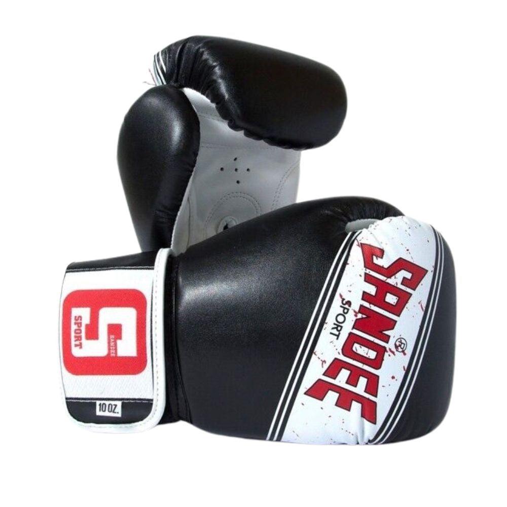 Sandee Sport Boxing Gloves - Black/White