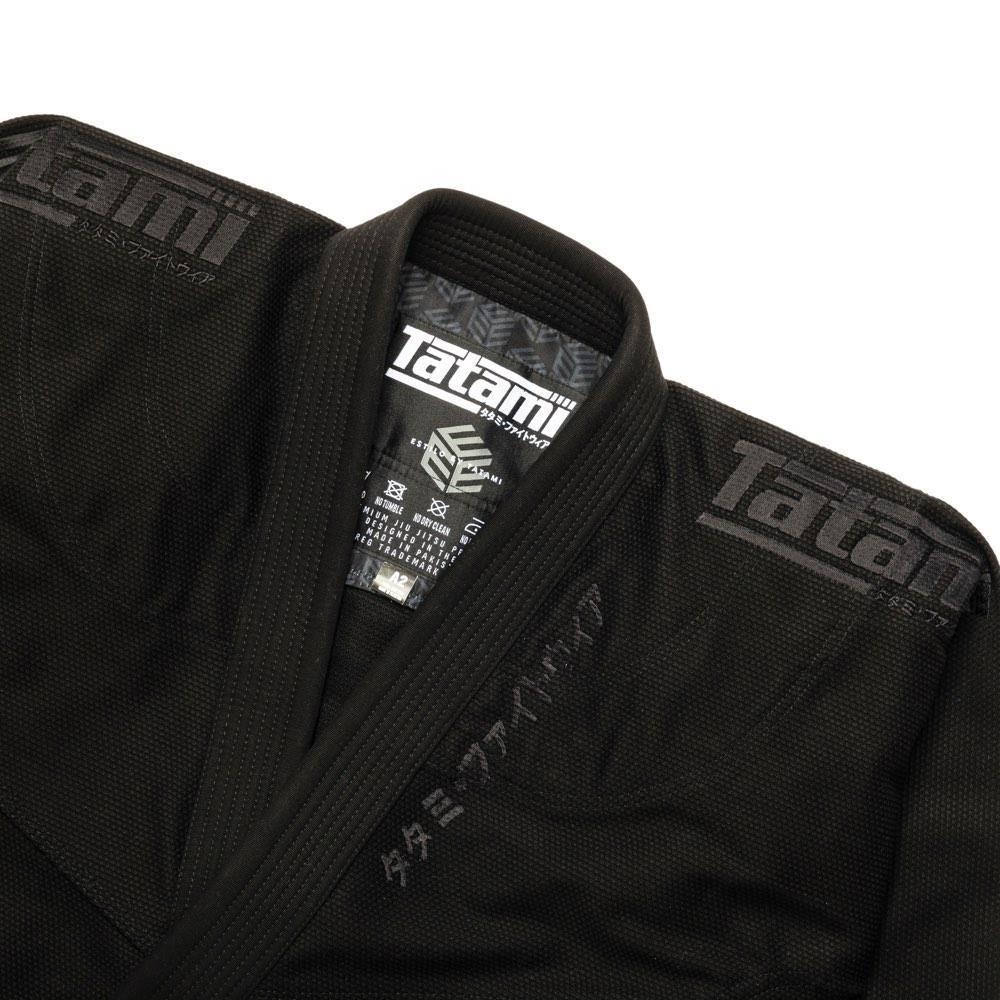 Tatami Black Label Ladies Estilo BJJ Gi - Black/Black-FEUK