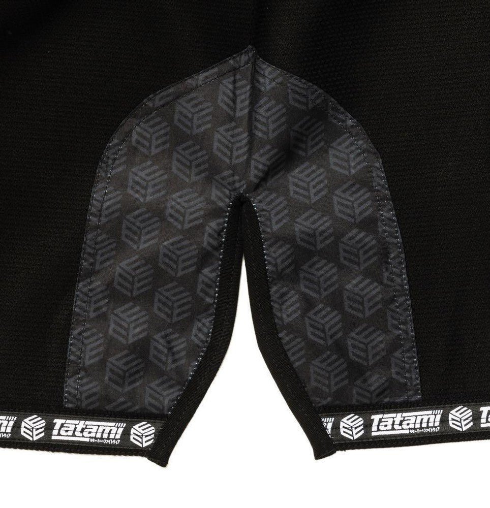 Tatami Black Label Ladies Estilo BJJ Gi - Black/Black-FEUK