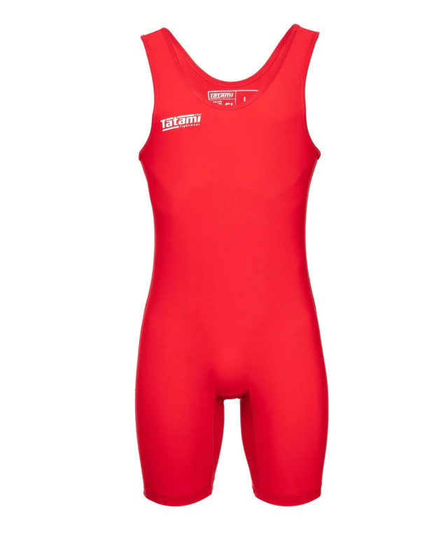 Tatami Wrestling Singlet - Red - Small-Tatami