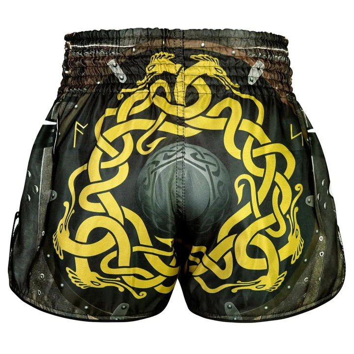 TUFF High-Cut Retro Muaythai Shorts Berserkers Fury-TUFF Sport