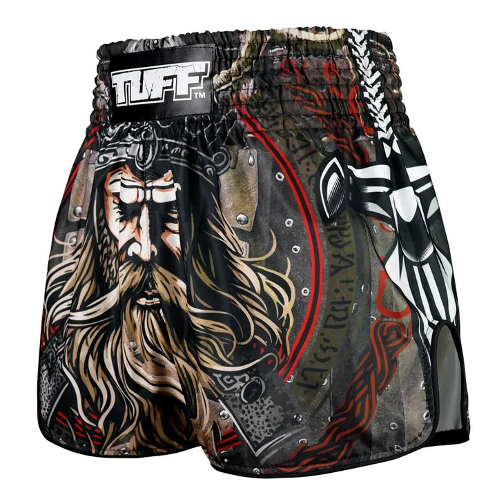 TUFF High-Cut Retro Muaythai Shorts Berserkers Fury-TUFF Sport