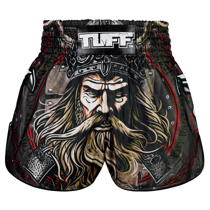 TUFF High-Cut Retro Muaythai Shorts Berserkers Fury-TUFF Sport