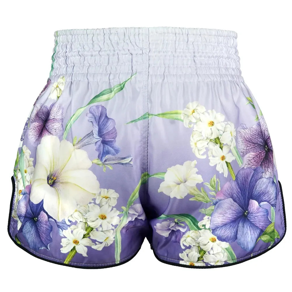 TUFF High-Cut Retro Muaythai Shorts Purple An-Chan-TUFF Sport