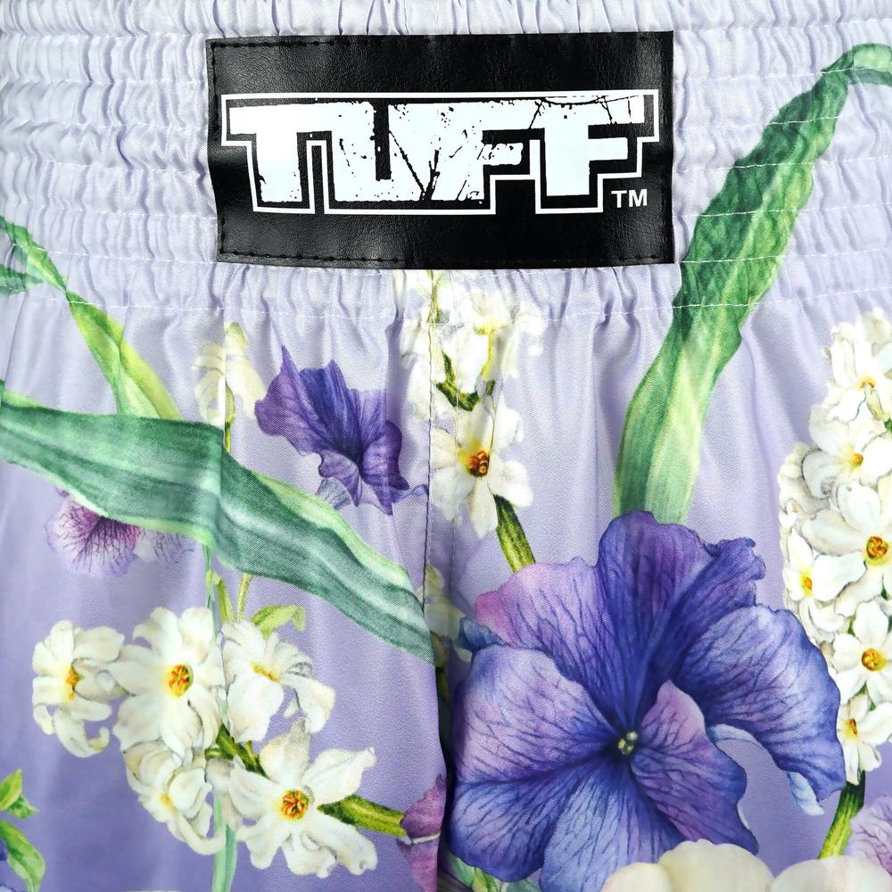 TUFF High-Cut Retro Muaythai Shorts Purple An-Chan-TUFF Sport