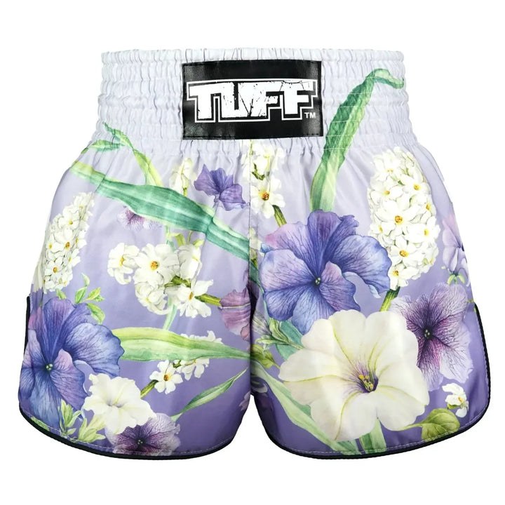 TUFF High-Cut Retro Muaythai Shorts Purple An-Chan-TUFF Sport