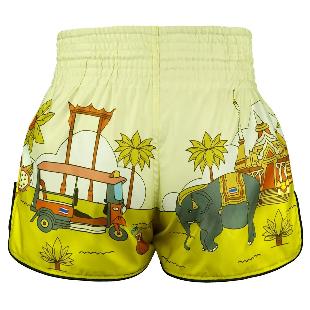 TUFF High-Cut Retro Muaythai Shorts The Sunshine Journey-TUFF Sport