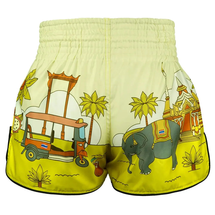TUFF High-Cut Retro Muaythai Shorts The Sunshine Journey-TUFF Sport