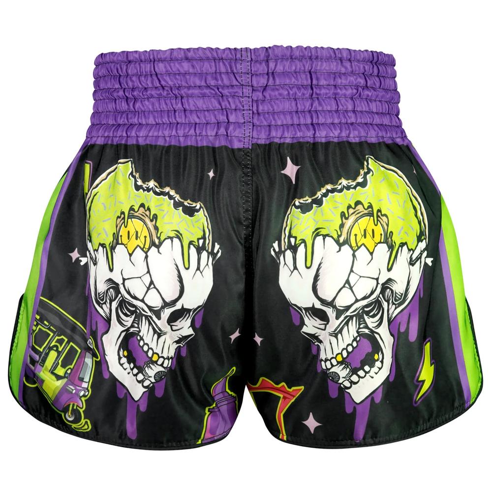TUFF High-Cut Retro Muaythai Shorts The TKO Night-TUFF Sport