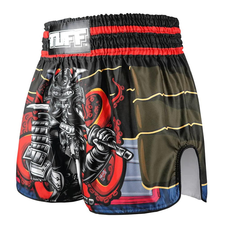 TUFF High-Cut Retro Muaythai Shorts The Undefeated Steel Spirits-TUFF Sport