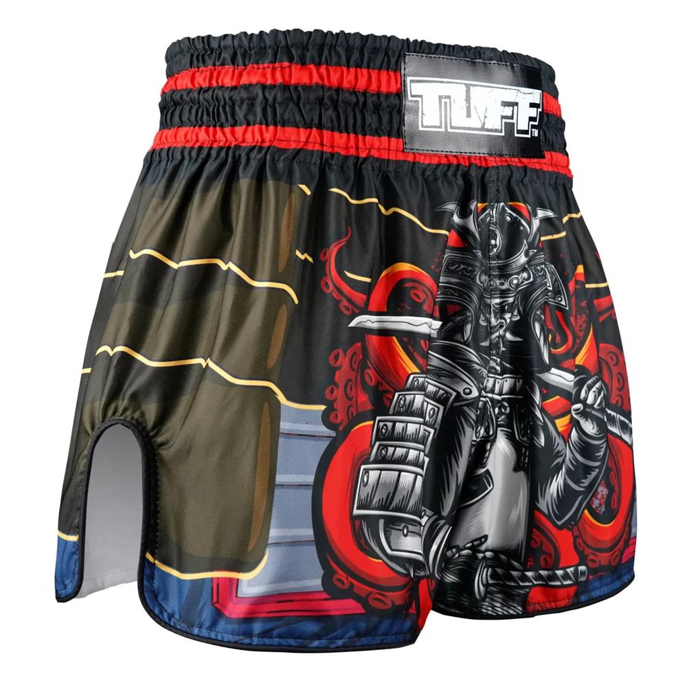 TUFF High-Cut Retro Muaythai Shorts The Undefeated Steel Spirits-TUFF Sport