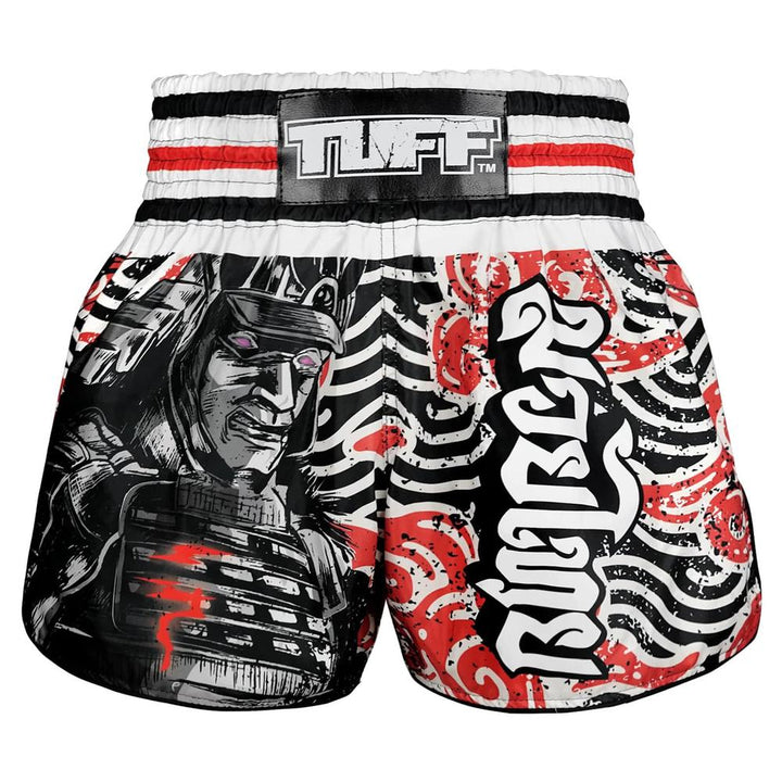 TUFF High-Cut Retro Muaythai Shorts Waves of Bushido Elegance-TUFF Sport