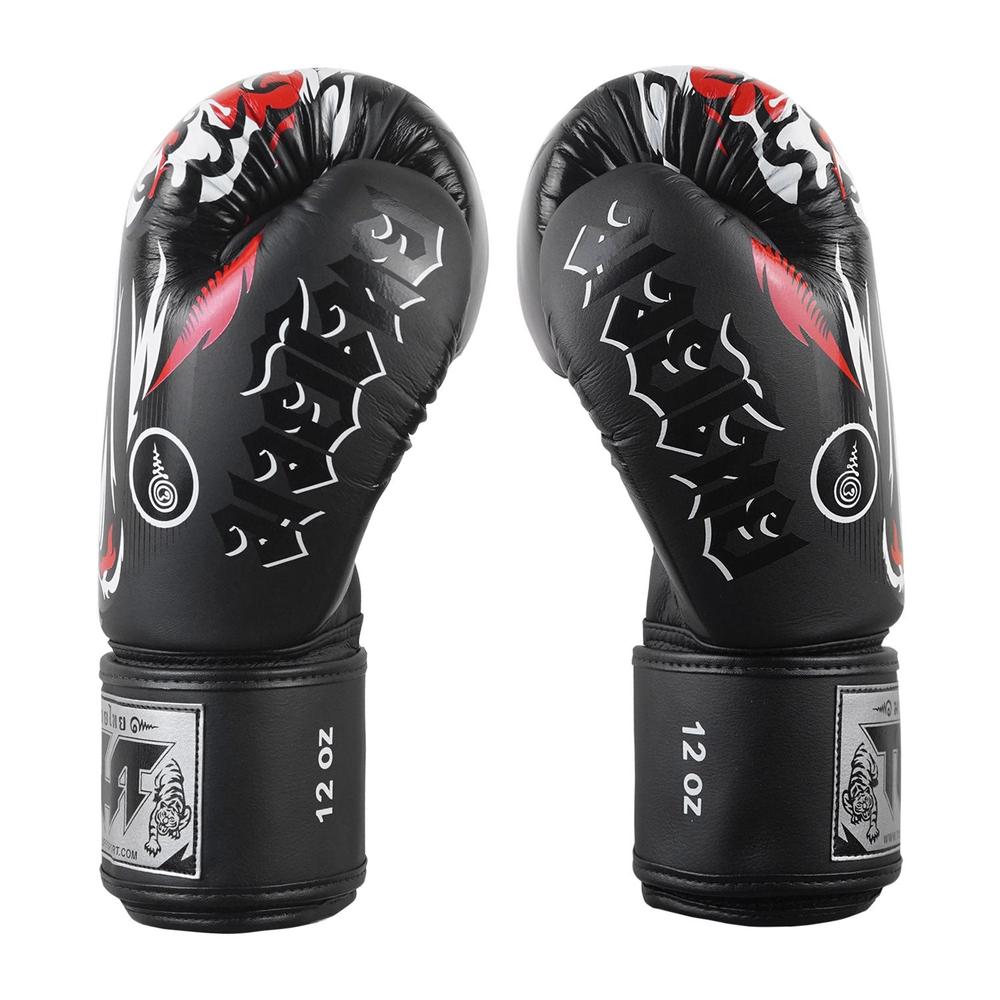TUFF Muaythai Boxing Gloves Black Tiger-TUFF Sport