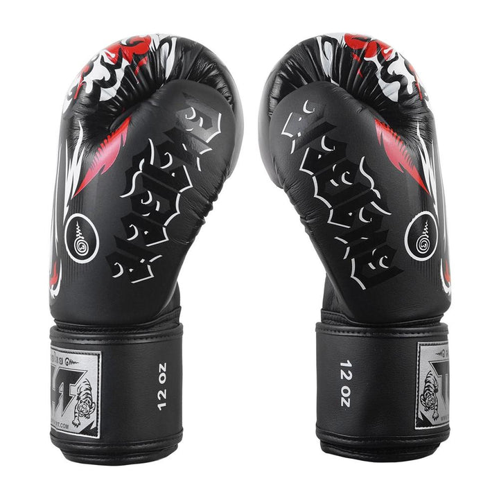 TUFF Muaythai Boxing Gloves Black Tiger-TUFF Sport