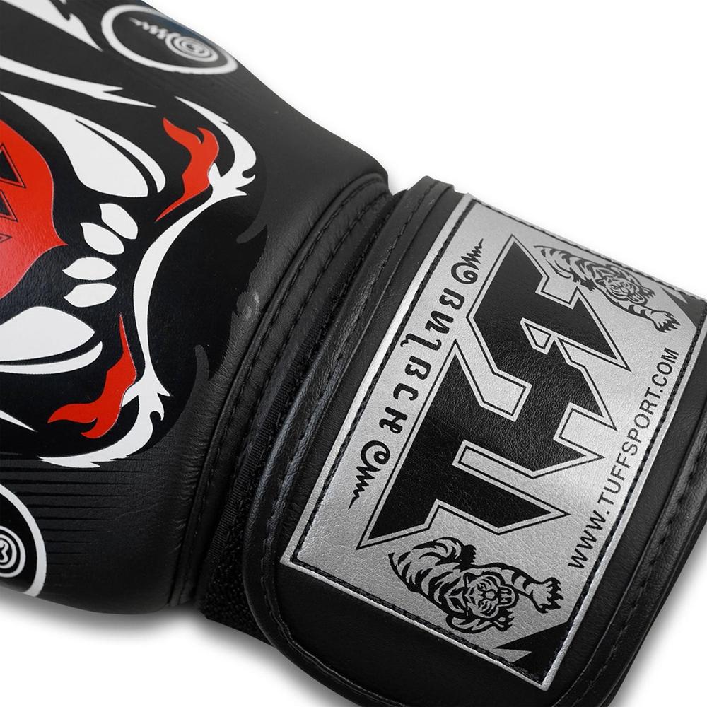 TUFF Muaythai Boxing Gloves Black Tiger-TUFF Sport