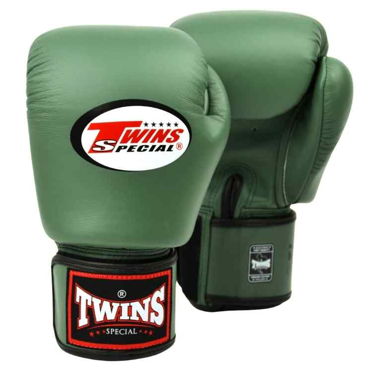 Twins Boxing Gloves - Olive Green-FEUK