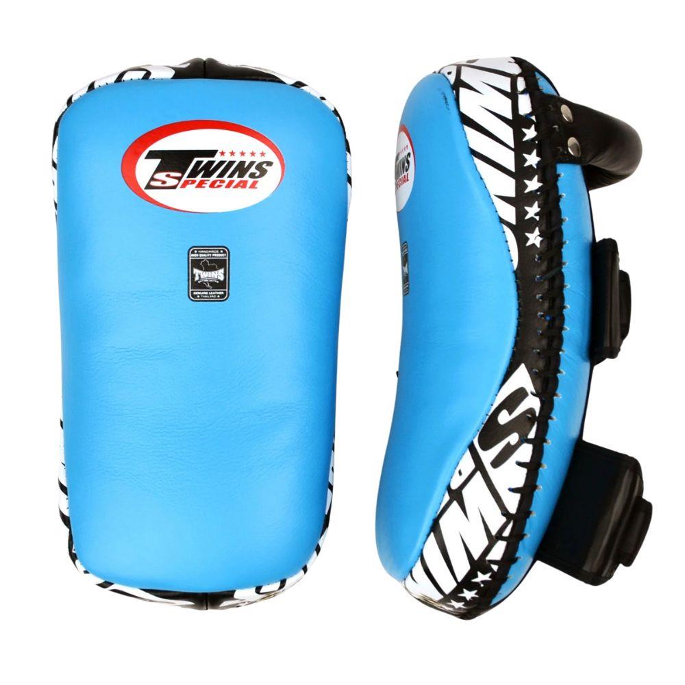 Twins Standard Curved Kick Pads - Light Blue-Twins